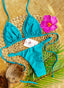 Giovanna Triangle Textured Top + Adjustable Mini Thong Bikini Bottoms