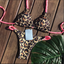 Corinna Triangle Print Top + Mini Thong Bikini Bottoms