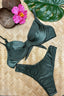 Livia Textured Underwire Top + Cheeky Thong Bikini Bottoms