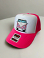 Pink Volkswagen Coco Bus Trucker Hat
