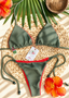 Aria Reversible Triangle Top + Cheeky Tie Bikini Bottoms