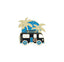 Enamel Black Palm Bus Pin