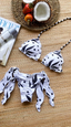 Malia Reversible Print Top + Cheeky Scrunch Tie Bikini Bottoms